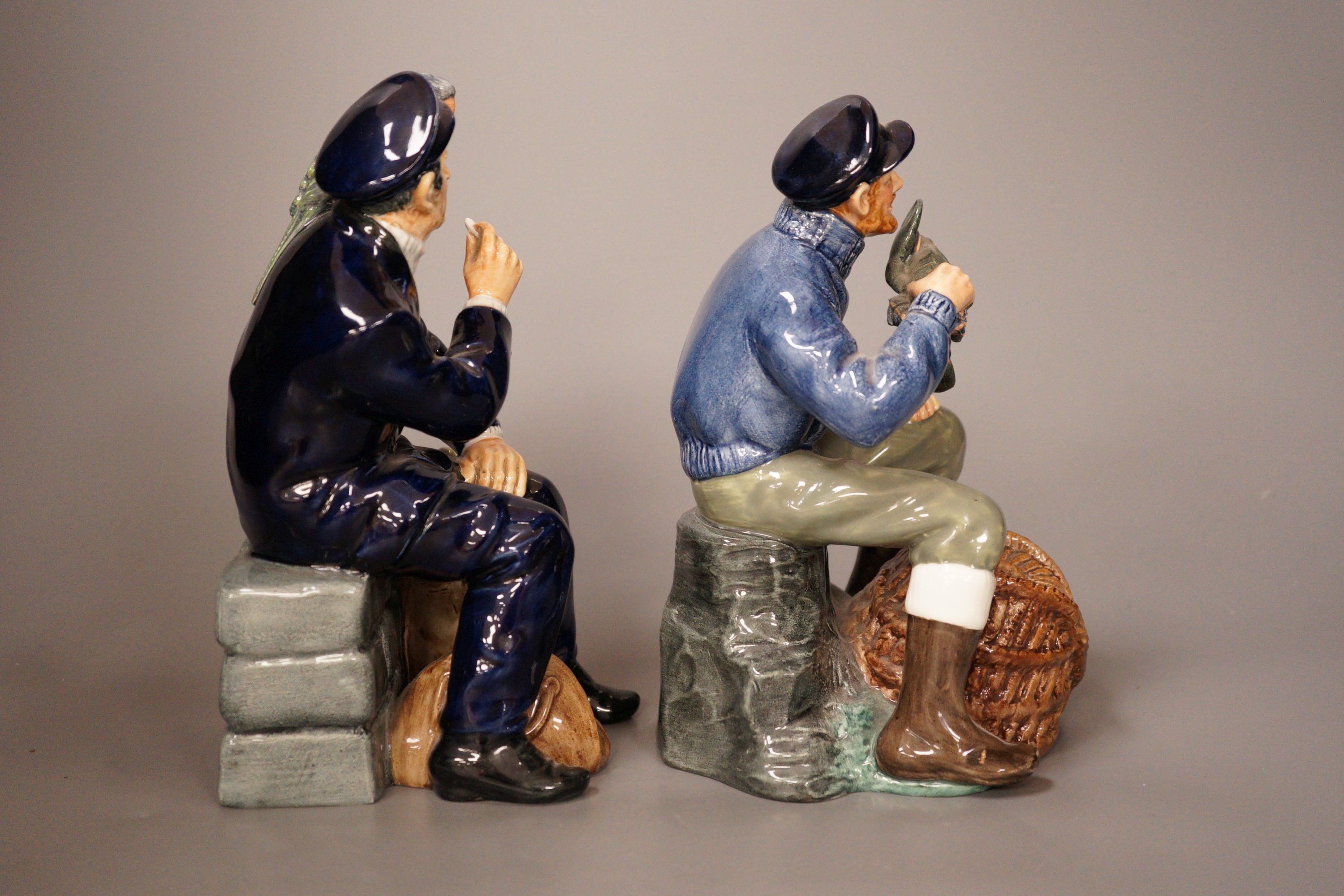 Two Doulton figures - The Lobster Man HN 2317 and Shore Leave HN 2254